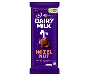 Cadbury Dairy Milk Hazelnut milk chocolate block 180g