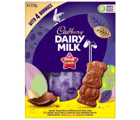 Cadbury Dairy Milk Clinker Bunny Gift Box 220g